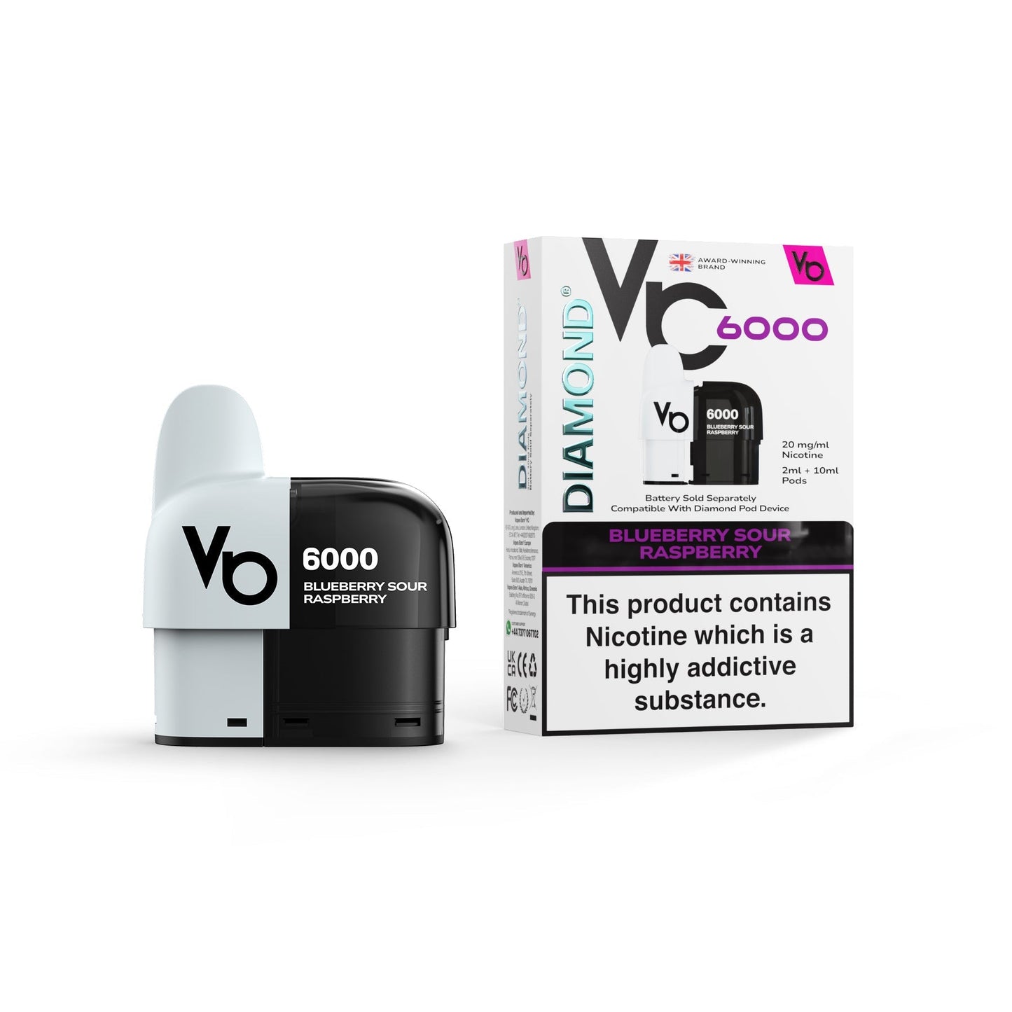 Diamond 6000 Prefilled Pods 1X10 Compliant