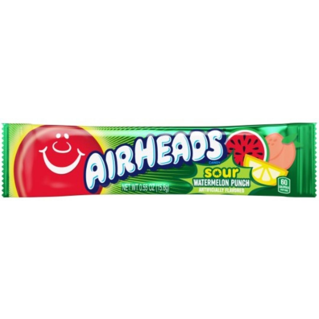 Airheads Bar Sour Watermelon Punch 1X36 15g