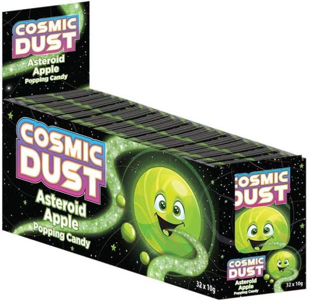 Cosmic Dust Asteroid Apple Popping Candy 10g 1X32