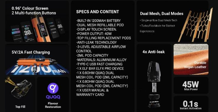 ELFX Pro Classic Edition by Elfbar