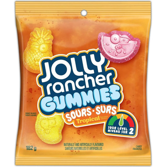 Jolly Rancher Gummies Sours Tropical 1X10 182g