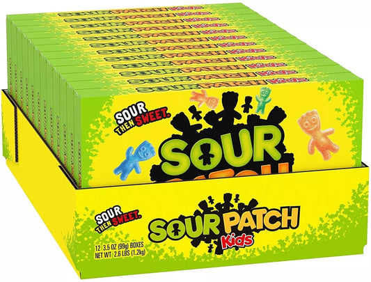 Sour Patch Kids Sour then Sweet Theatre Boxes 1X12 99g
