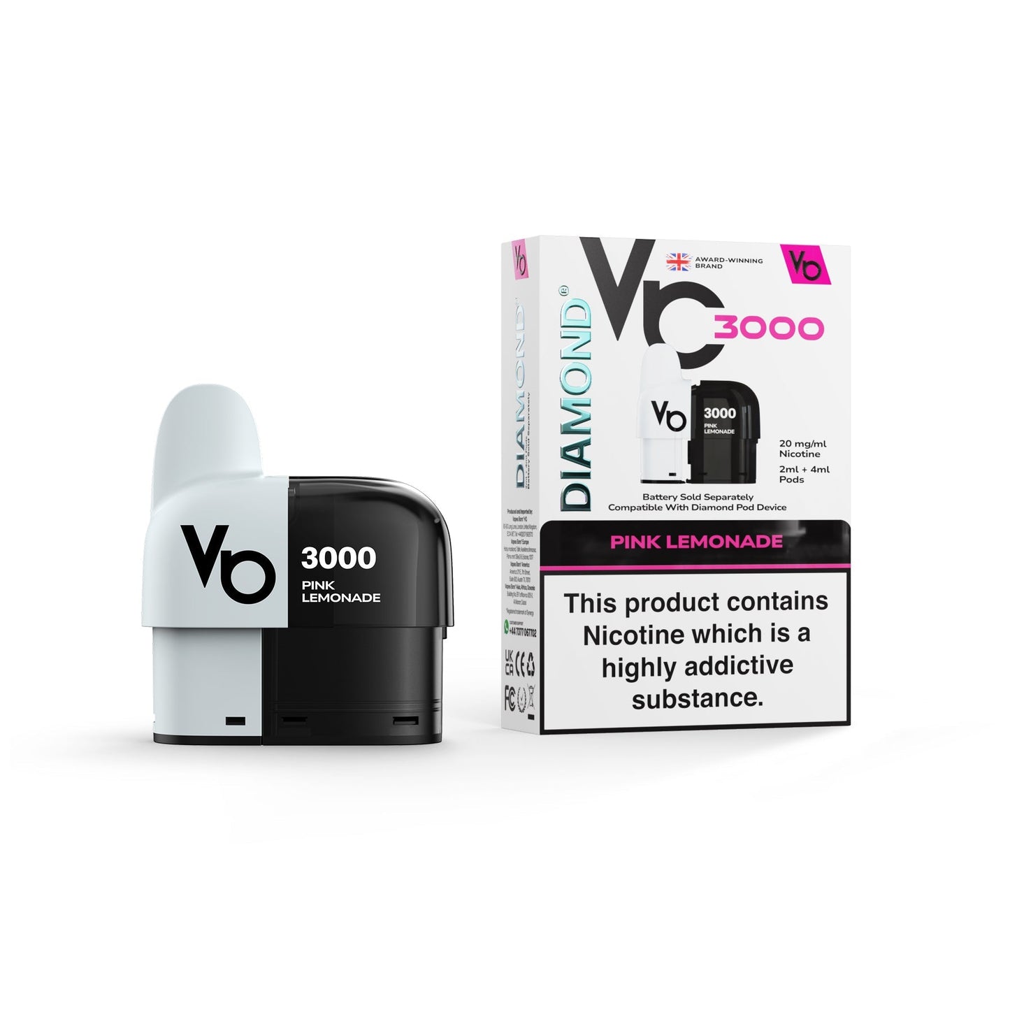 Diamond 3000 Prefilled Pods 1X10 Compliant