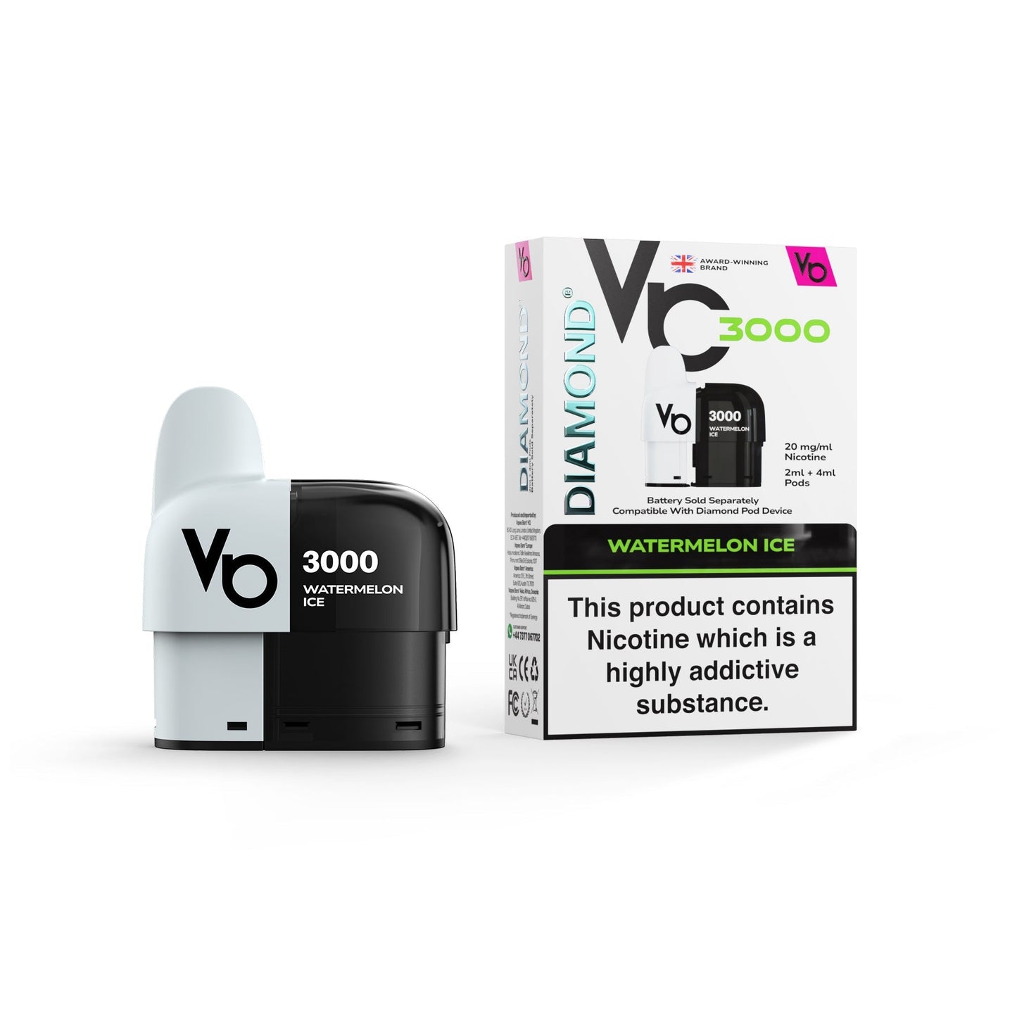 Diamond 6000 Prefilled Pods 1X10 Compliant