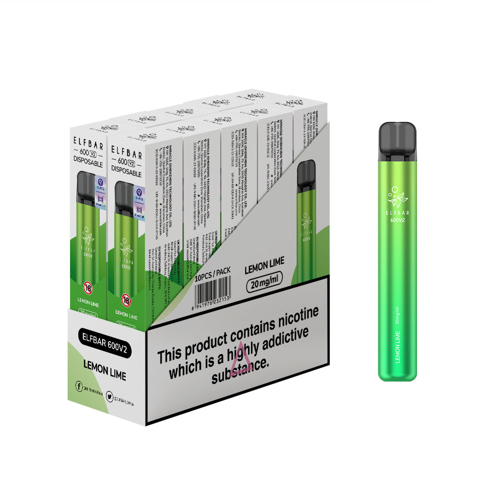 Elf Bar 600V2 Disposable Vapes 1X10 pack