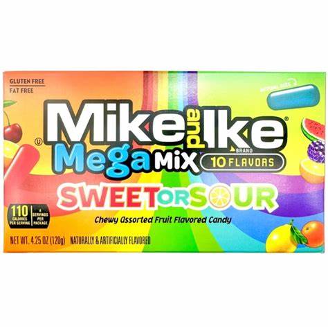 Mike and Ike Sweet or Sour Theatre Boxes 1X12 120g