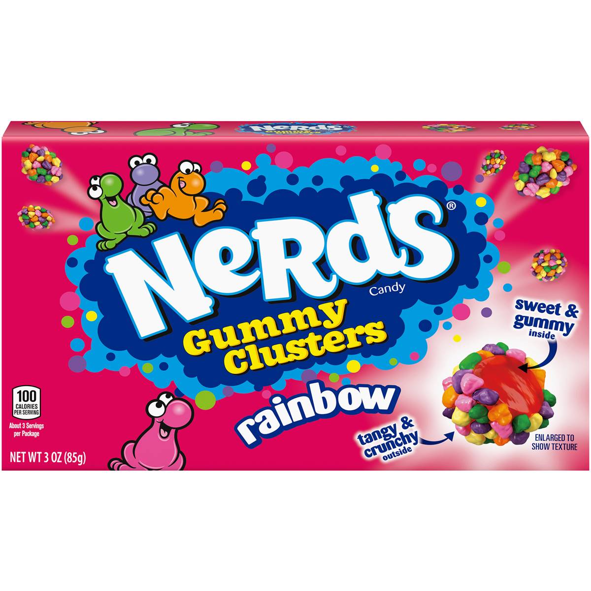 Nerds Gummy Clusters Rainbow Theatre Boxes 1X12 141g