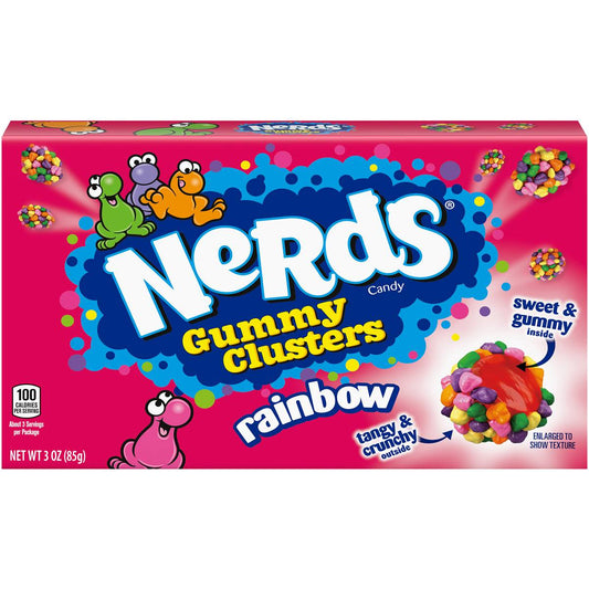 Nerds Gummy Clusters Rainbow Theatre Boxes 1X12 141g