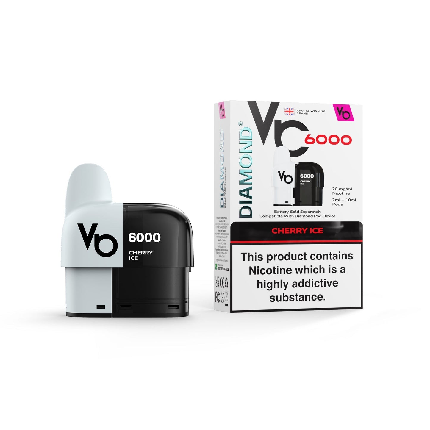 Diamond 6000 Prefilled Pods 1X10 Compliant
