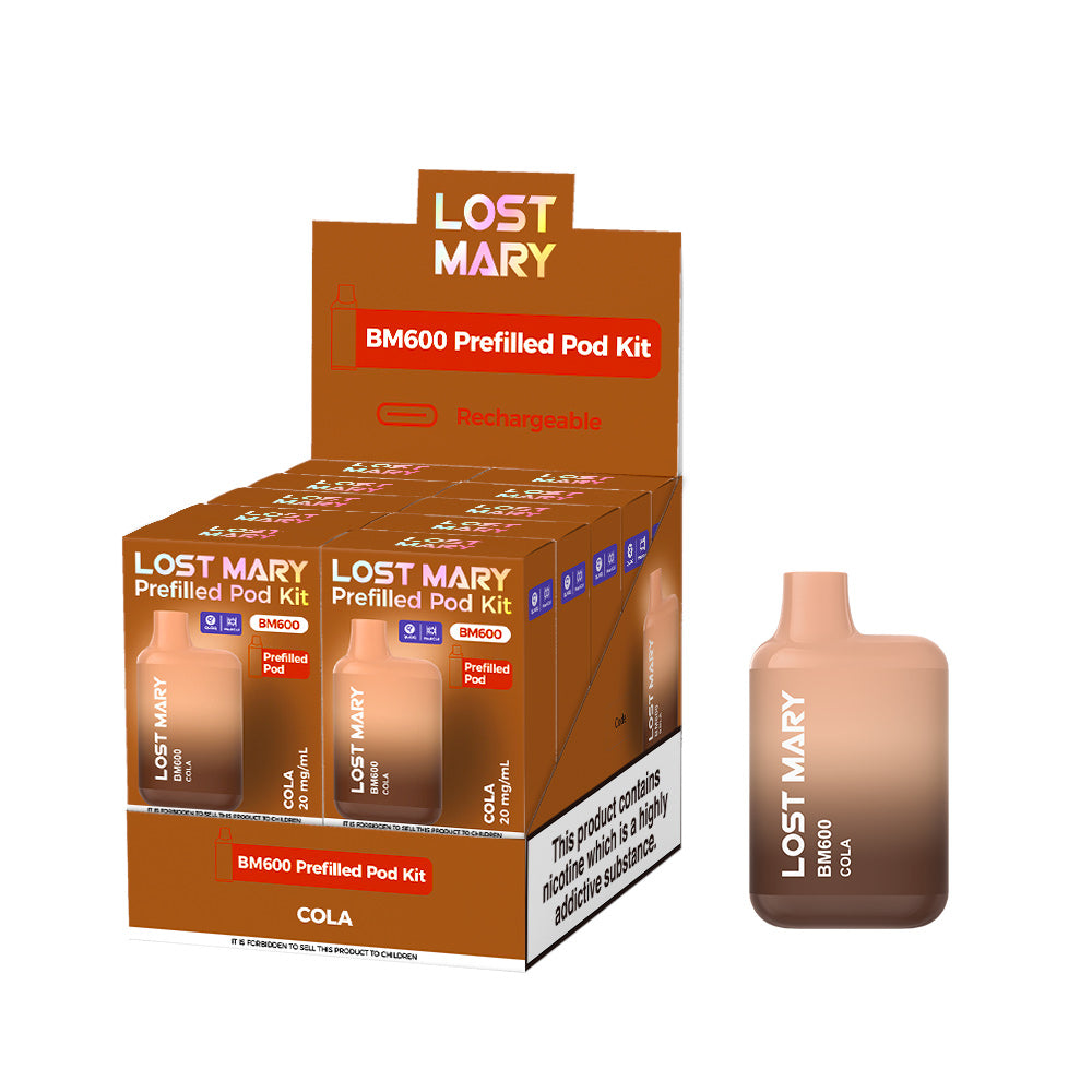 Lost Mary BM600 Prefilled Pods 1X10 NEW Compliant