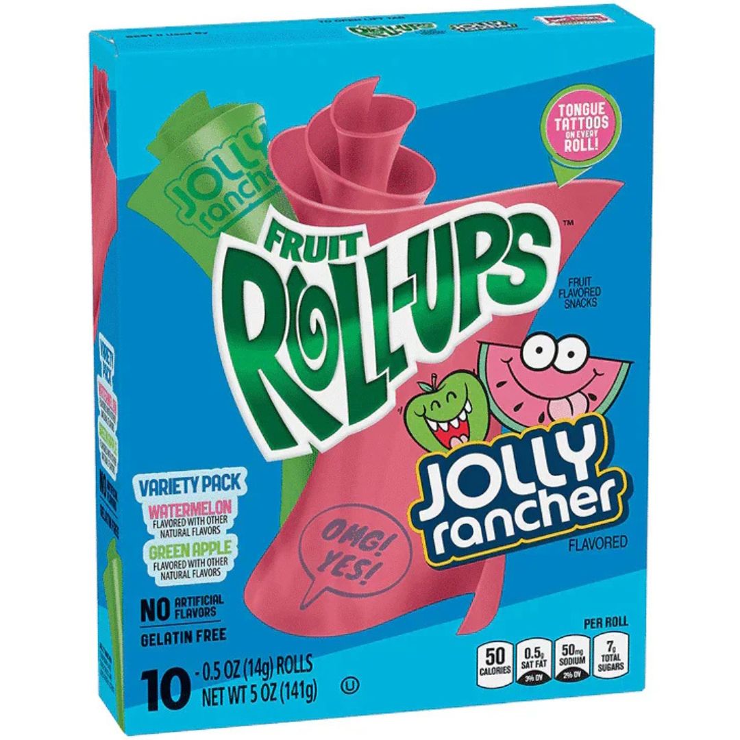 Jolly Rancher Fruit Roll-Ups 1X10 141g