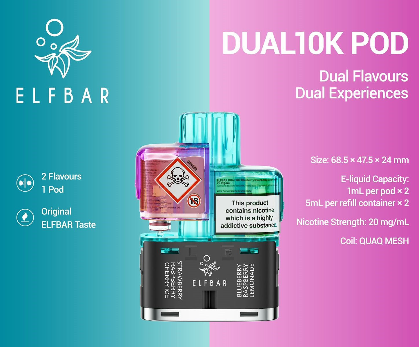 Elf Bar Dual 10K 1X5