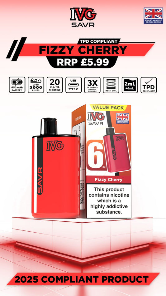 IVG Savr 3K Prefilled Pods 1X5 Compliant