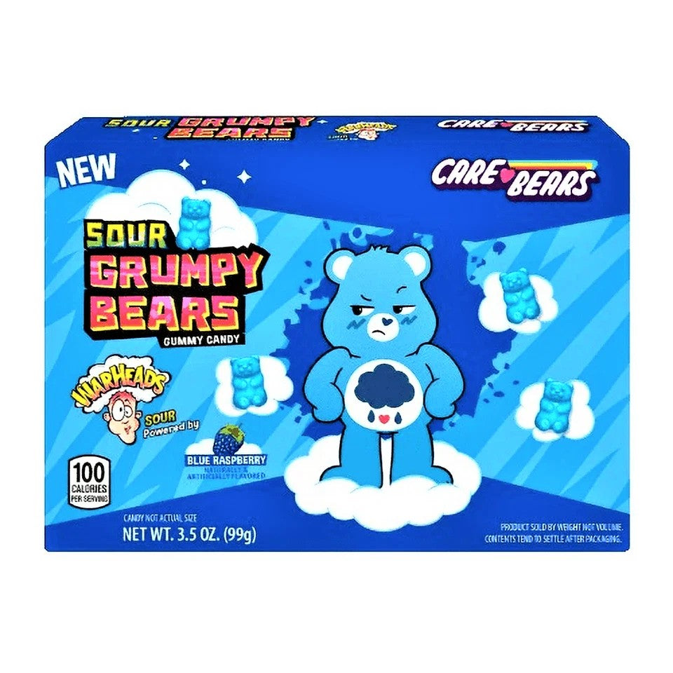 Warheads Care Bears Sour Grumpy Bears Theatre Box 99g 1X