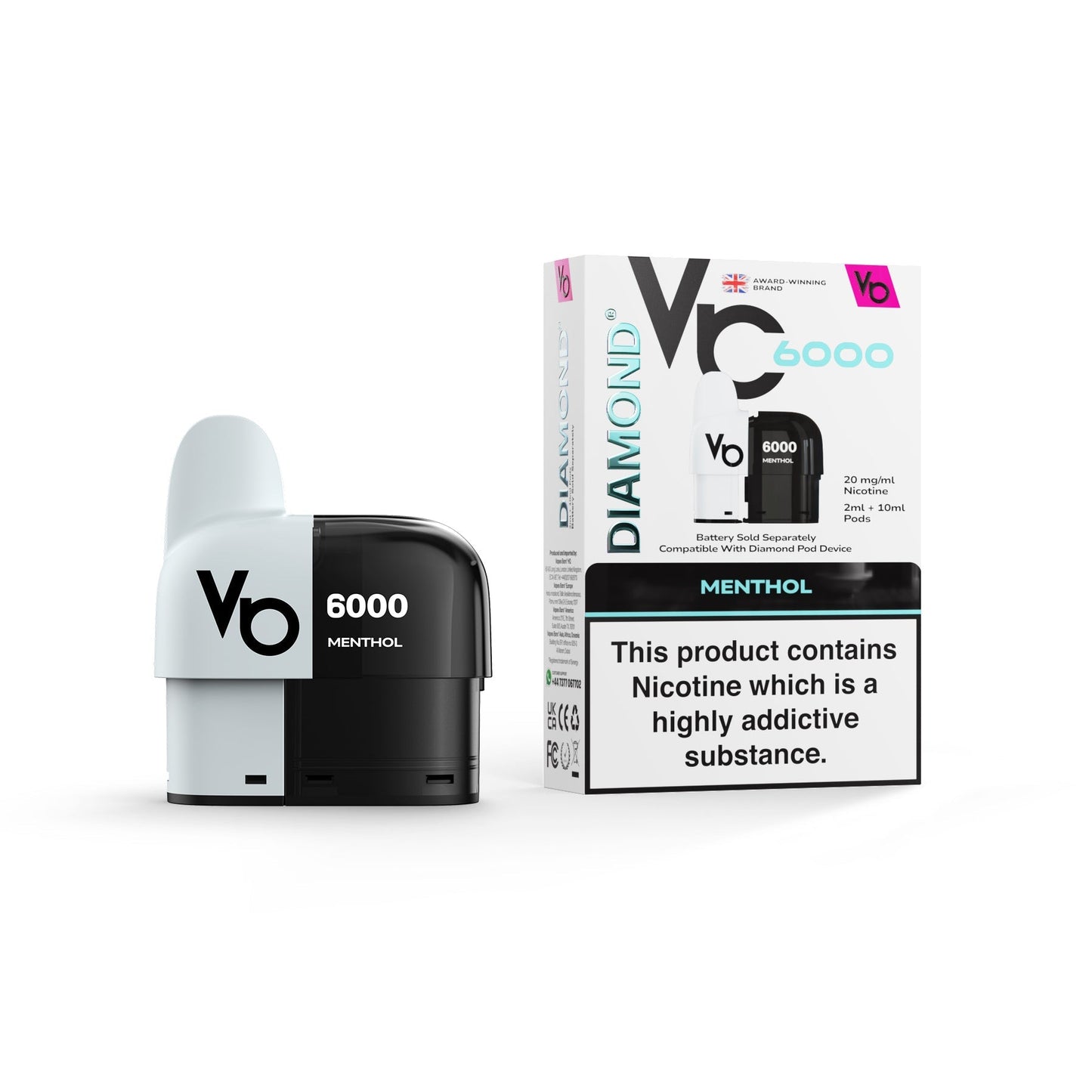 Diamond 6000 Prefilled Pods 1X10 Compliant
