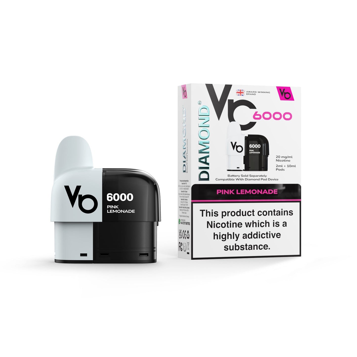 Diamond 6000 Prefilled Pods 1X10 Compliant