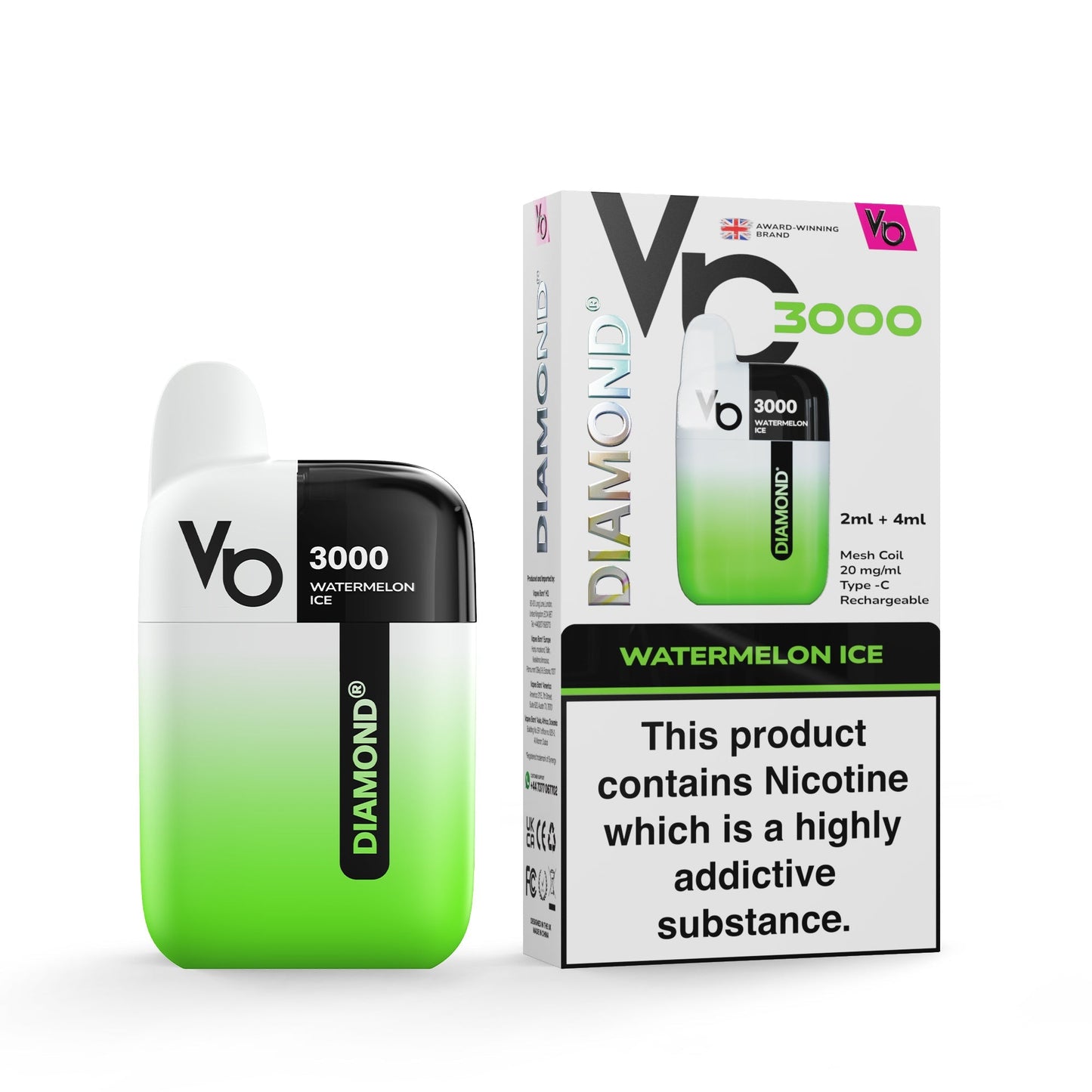 Diamond 6000 Prefilled Pods 1X10 Compliant